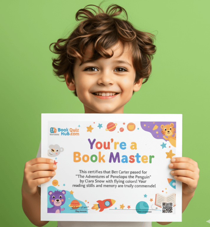 Kid holding certificate